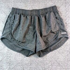 Calvin Klein Performance Women's Size Medium Black Logo Print Running Shorts